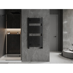 Mexen Helios Fürdöszobai radiátor 1200 x 600 mm, 664 W, fekete - W103-1200-600-00-70 Törölközö száritó radiátor Törölközö száritó radiátor Fürdöszobai radiátor