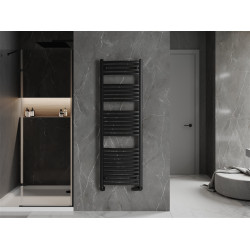 Mexen Helios Fürdöszobai radiátor 1500 x 500 mm, 680 W, fekete - W103-1500-500-00-70 Törölközö száritó radiátor Törölközö száritó radiátor Fürdöszobai radiátor