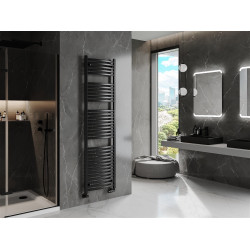 Mexen Helios Fürdöszobai radiátor 1800 x 500 mm, 850 W, fekete - W103-1800-500-00-70 Törölközö száritó radiátor Törölközö száritó radiátor Fürdöszobai radiátor Fürdöszobai radiátor 493834 Mexen
