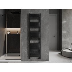 Mexen Helios Fürdöszobai radiátor 1800 x 500 mm, 850 W, fekete - W103-1800-500-00-70 Törölközö száritó radiátor Törölközö száritó radiátor Fürdöszobai radiátor