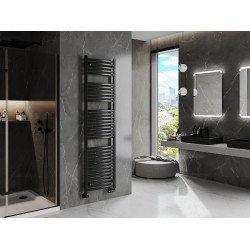 Mexen Helios Fürdöszobai radiátor 1800 x 500 mm, 850 W, fekete - W103-1800-500-00-70 Törölközö száritó radiátor Törölközö száritó radiátor Fürdöszobai radiátor Fürdöszobai radiátor 493834 Mexen