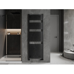 Mexen Helios Fürdöszobai radiátor 1800 x 600 mm, 996 W, fekete - W103-1800-600-00-70 Törölközö száritó radiátor Törölközö száritó radiátor Fürdöszobai radiátor