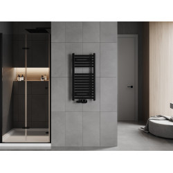Mexen Hades Fürdöszobai radiátor 800 x 400 mm, 315 W, fekete - W104-0800-400-00-70 Törölközö száritó radiátor Törölközö száritó radiátor Fürdöszobai radiátor