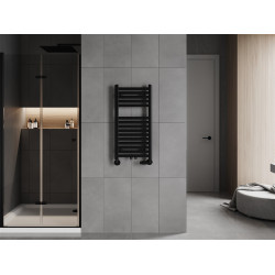 Mexen Hades Fürdöszobai radiátor 800 x 400 mm, 315 W, fekete - W104-0800-400-00-70 Törölközö száritó radiátor Törölközö száritó radiátor Fürdöszobai radiátor