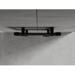 Mexen Hades Fürdöszobai radiátor 800 x 400 mm, 315 W, fekete - W104-0800-400-00-70 Törölközö száritó radiátor Törölközö száritó radiátor Fürdöszobai radiátor