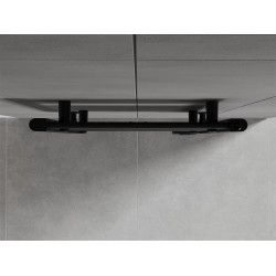 Mexen Hades Fürdöszobai radiátor 800 x 500 mm, 381 W, fekete - W104-0800-500-00-70 Törölközö száritó radiátor Törölközö száritó radiátor Fürdöszobai radiátor