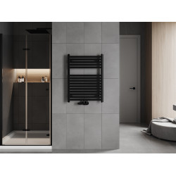 Mexen Hades Fürdöszobai radiátor 800 x 600 mm, 447 W, fekete - W104-0800-600-00-70 Törölközö száritó radiátor Törölközö száritó radiátor Fürdöszobai radiátor