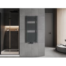 Mexen Hades Fürdöszobai radiátor 1200 x 500 mm, 562 W, antracit - W104-1200-500-00-66 Törölközö száritó radiátor Törölközö száritó radiátor Fürdöszobai radiátor
