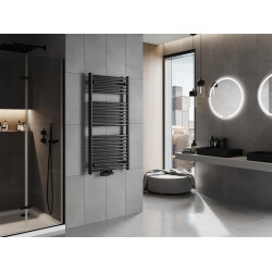 Mexen Hades Fürdöszobai radiátor 1200 x 600 mm, 659 W, fekete - W104-1200-600-00-70 Törölközö száritó radiátor Törölközö száritó radiátor Fürdöszobai radiátor Fürdöszobai radiátor 493834 Mexen