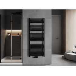 Mexen Hades Fürdöszobai radiátor 1500 x 600 mm, 812 W, fekete - W104-1500-600-00-70 Törölközö száritó radiátor Törölközö száritó radiátor Fürdöszobai radiátor