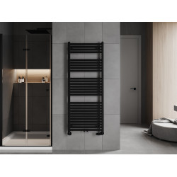 Mexen Hades Fürdöszobai radiátor 1500 x 600 mm, 812 W, fekete - W104-1500-600-00-70 Törölközö száritó radiátor Törölközö száritó radiátor Fürdöszobai radiátor