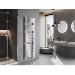 Mexen Hades Fürdöszobai radiátor 1800 x 500 mm, 843 W, fehér - W104-1800-500-00-20 Törölközö száritó radiátor Törölközö száritó radiátor Fürdöszobai radiátor