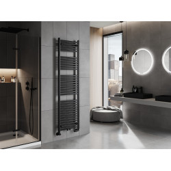 Mexen Hades Fürdöszobai radiátor 1800 x 500 mm, 843 W, fekete - W104-1800-500-00-70 Törölközö száritó radiátor Törölközö száritó radiátor Fürdöszobai radiátor