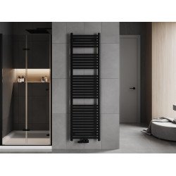 Mexen Hades Fürdöszobai radiátor 1800 x 500 mm, 843 W, fekete - W104-1800-500-00-70 Törölközö száritó radiátor Törölközö száritó radiátor Fürdöszobai radiátor