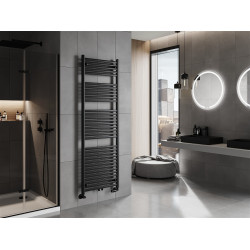 Mexen Hades Fürdöszobai radiátor 1800 x 600 mm, 988 W, fekete - W104-1800-600-00-70 Törölközö száritó radiátor Törölközö száritó radiátor Fürdöszobai radiátor