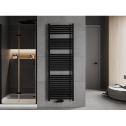Mexen Hades Fürdöszobai radiátor 1800 x 600 mm, 988 W, fekete - W104-1800-600-00-70 Törölközö száritó radiátor Törölközö száritó radiátor Fürdöszobai radiátor