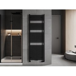 Mexen Hades Fürdöszobai radiátor 1800 x 600 mm, 988 W, fekete - W104-1800-600-00-70 Törölközö száritó radiátor Törölközö száritó radiátor Fürdöszobai radiátor