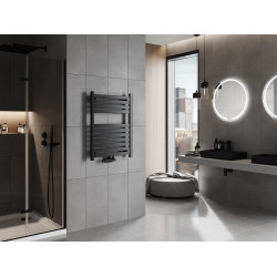 Mexen Uran Fürdöszobai radiátor 800 x 600 mm, 420 W, fekete - W105-0800-600-00-70 Törölközö száritó radiátor Törölközö száritó radiátor Fürdöszobai radiátor Fürdöszobai radiátor 493834 Mexen