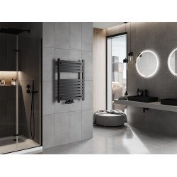 Mexen Uran Fürdöszobai radiátor 800 x 600 mm, 420 W, fekete - W105-0800-600-00-70 Törölközö száritó radiátor Törölközö száritó radiátor Fürdöszobai radiátor Fürdöszobai radiátor 493834 Mexen
