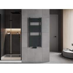Mexen Uran Fürdöszobai radiátor 1200 x 500 mm, 527 W, antracit - W105-1200-500-00-66 Törölközö száritó radiátor Törölközö száritó radiátor Fürdöszobai radiátor