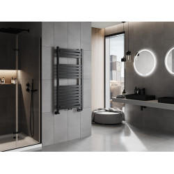 Mexen Uran Fürdöszobai radiátor 1200 x 600 mm, 615 W, fekete - W105-1200-600-00-70 Törölközö száritó radiátor Törölközö száritó radiátor Fürdöszobai radiátor