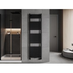 Mexen Uran Fürdöszobai radiátor 1800 x 500 mm, 790 W, fekete - W105-1800-500-00-70 Törölközö száritó radiátor Törölközö száritó radiátor Fürdöszobai radiátor