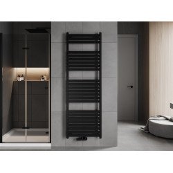 Mexen Uran Fürdöszobai radiátor 1800 x 600 mm, 923 W, fekete - W105-1800-600-00-70 Törölközö száritó radiátor Törölközö száritó radiátor Fürdöszobai radiátor
