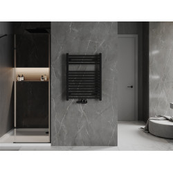 Mexen Pluton Fürdöszobai radiátor 800 x 600 mm, 471 W, fekete - W106-0800-600-00-70 Törölközö száritó radiátor Törölközö száritó radiátor Fürdöszobai radiátor