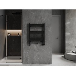 Mexen Pluton Fürdöszobai radiátor 800 x 600 mm, 471 W, fekete - W106-0800-600-00-70 Törölközö száritó radiátor Törölközö száritó radiátor Fürdöszobai radiátor