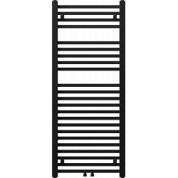 Mexen Pluton Fürdöszobai radiátor 1200 x 500 mm, 616 W, fekete - W106-1200-500-00-70 Törölközö száritó radiátor Törölközö száritó radiátor Fürdöszobai radiátor