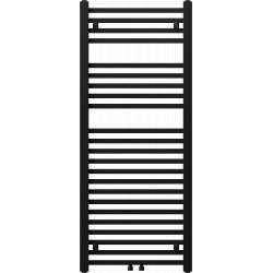 Mexen Pluton Fürdöszobai radiátor 1200 x 500 mm, 616 W, fekete - W106-1200-500-00-70 Törölközö száritó radiátor Törölközö száritó radiátor Fürdöszobai radiátor