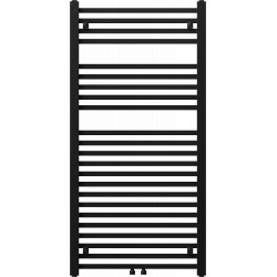 Mexen Pluton Fürdöszobai radiátor 1200 x 600 mm, 718 W, fekete - W106-1200-600-00-70 Törölközö száritó radiátor Törölközö száritó radiátor Fürdöszobai radiátor