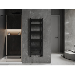 Mexen Pluton Fürdöszobai radiátor 1450 x 500 mm, 712 W, fekete - W106-1450-500-00-70 Törölközö száritó radiátor Törölközö száritó radiátor Fürdöszobai radiátor