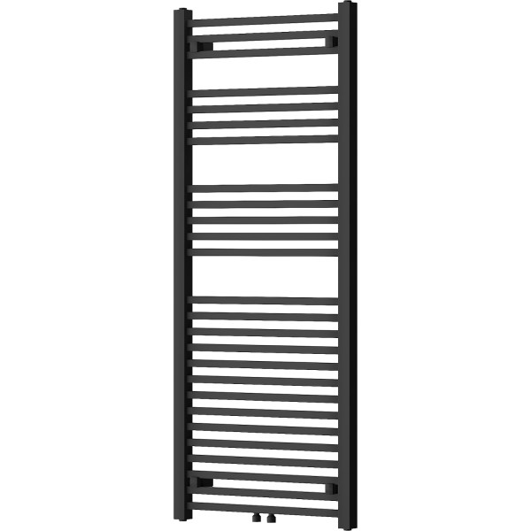 Mexen Pluton Fürdöszobai radiátor 1450 x 600 mm, 826 W, fekete - W106-1450-600-00-70 Törölközö száritó radiátor Törölközö száritó radiátor Fürdöszobai radiátor