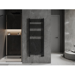 Mexen Pluton Fürdöszobai radiátor 1450 x 600 mm, 826 W, fekete - W106-1450-600-00-70 Törölközö száritó radiátor Törölközö száritó radiátor Fürdöszobai radiátor