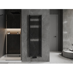 Mexen Pluton Fürdöszobai radiátor 1700 x 500 mm, 844 W, fekete - W106-1700-500-00-70 Törölközö száritó radiátor Törölközö száritó radiátor Fürdöszobai radiátor