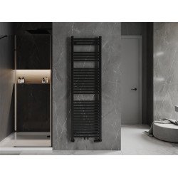 Mexen Pluton Fürdöszobai radiátor 1700 x 500 mm, 844 W, fekete - W106-1700-500-00-70 Törölközö száritó radiátor Törölközö száritó radiátor Fürdöszobai radiátor