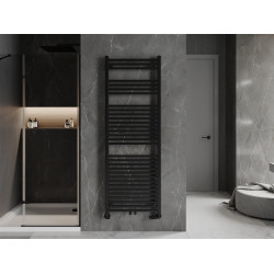 Mexen Pluton Fürdöszobai radiátor 1700 x 600 mm, 980 W, fekete - W106-1700-600-00-70 Törölközö száritó radiátor Törölközö száritó radiátor Fürdöszobai radiátor
