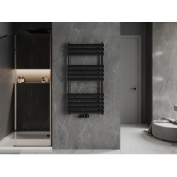 Mexen Jowisz Fürdöszobai radiátor 1200 x 600 mm, 594 W, fekete - W107-1200-600-00-70 Törölközö száritó radiátor Törölközö száritó radiátor Fürdöszobai radiátor