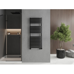 Mexen Bachus Fürdöszobai radiátor 1200 x 500 mm, 619 W, fekete - W109-1200-500-00-70 Törölközö száritó radiátor Törölközö száritó radiátor Fürdöszobai radiátor