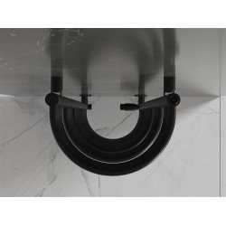 Mexen Eros Fürdöszobai radiátor 900 x 318 mm, 315 W, fekete - W112-0900-318-00-70 Törölközö száritó radiátor Törölközö száritó radiátor Fürdöszobai radiátor