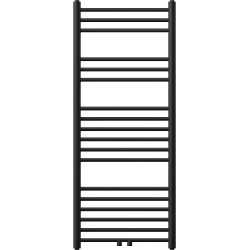Mexen Yodo Fürdöszobai radiátor 1200 x 500 mm, 389 W, fekete - W113-1200-500-00-70 Törölközö száritó radiátor Törölközö száritó radiátor Fürdöszobai radiátor