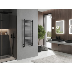 Mexen Yodo Fürdöszobai radiátor 1200 x 500 mm, 389 W, fekete - W113-1200-500-00-70 Törölközö száritó radiátor Törölközö száritó radiátor Fürdöszobai radiátor