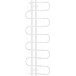 Mexen Kiso Fürdöszobai radiátor 1250 x 500 mm, 256 W, fehér - W114-1250-500-00-20 Törölközö száritó radiátor Törölközö száritó radiátor Fürdöszobai radiátor