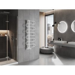 Mexen Kiso Fürdöszobai radiátor 1250 x 500 mm, 256 W, fehér - W114-1250-500-00-20 Törölközö száritó radiátor Törölközö száritó radiátor Fürdöszobai radiátor Fürdöszobai radiátor 493834 Mexen