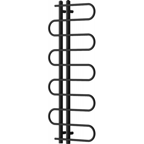 Mexen Kiso Fürdöszobai radiátor 1250 x 500 mm, 256 W, fekete - W114-1250-500-00-70 Törölközö száritó radiátor Törölközö száritó radiátor Fürdöszobai radiátor