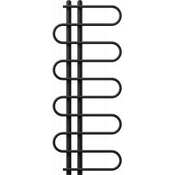 Mexen Kiso Fürdöszobai radiátor 1250 x 500 mm, 256 W, fekete - W114-1250-500-00-70 Törölközö száritó radiátor Törölközö száritó radiátor Fürdöszobai radiátor