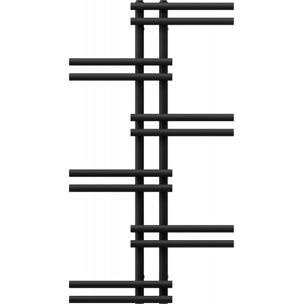 Mexen Jari Fürdöszobai radiátor 1005 x 550 mm, 339 W, fekete - W115-1005-550-00-70 Törölközö száritó radiátor Törölközö száritó radiátor Fürdöszobai radiátor