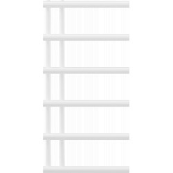 Mexen Jukon Fürdöszobai radiátor 988 x 500 mm, 461 W, fehér - W116-0988-500-00-20 Törölközö száritó radiátor Törölközö száritó radiátor Fürdöszobai radiátor