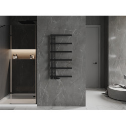 Mexen Jukon Fürdöszobai radiátor 988 x 500 mm, 461 W, fekete - W116-0988-500-00-70 Törölközö száritó radiátor Törölközö száritó radiátor Fürdöszobai radiátor